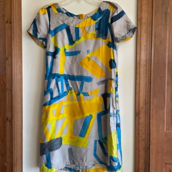 SEE BY CHLOE Vintage Silk Short Sleeve Mini Sheath Dress - Picture 7 of 17
